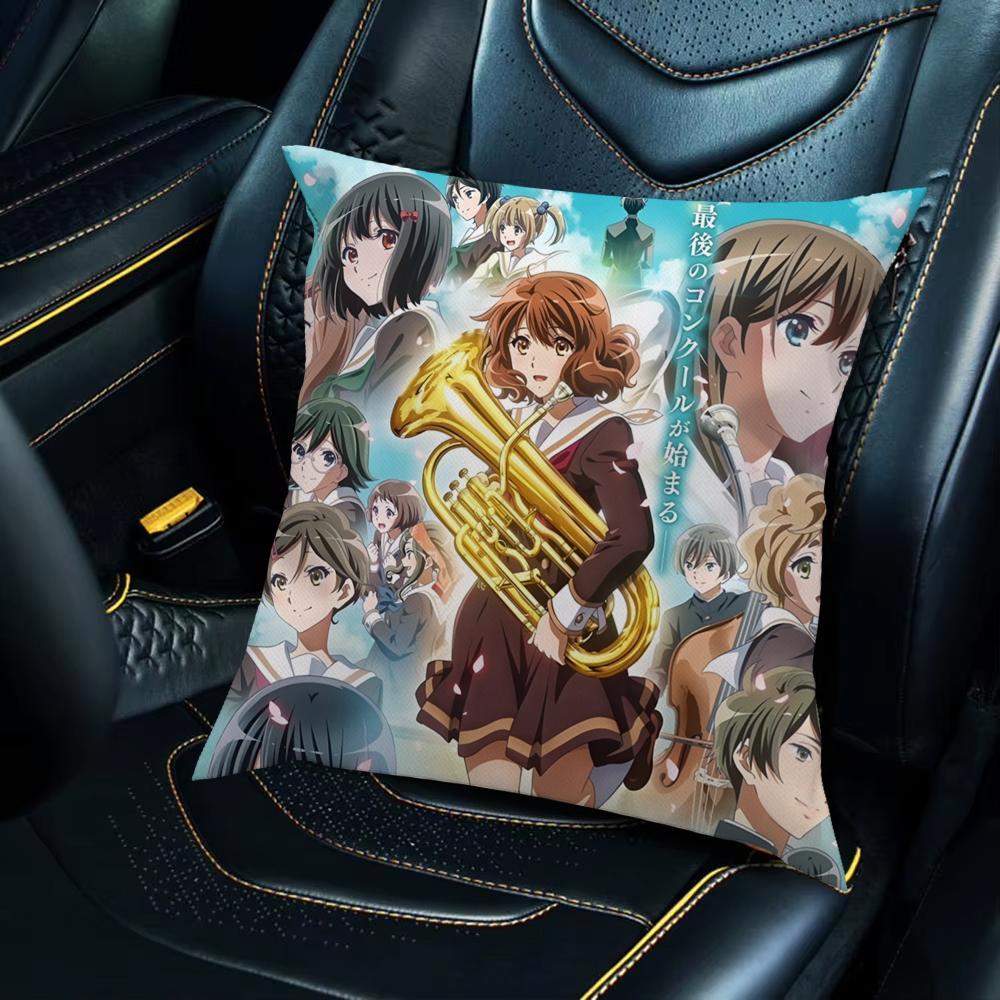 Чехол на подушку Sound Euphonium 3 для автомобиля, дивана, декоративный домашний, двусторонний принт, плюшевая квадратная декоративная подушка, чехол