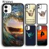 Krajews Sea wave surf летний серфинг мягкий чехол для телефона iPhone 14 6s 7 8 plus XR XS 11 12 13 pro max Samsung S21 S22ultra