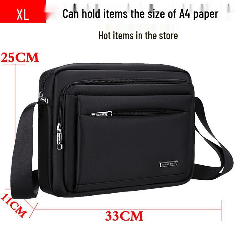 Men's Waterproof Korean Style Oxford Cloth Crossbody Shoulder Bag - Business Casual Small Backpack