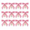 12/24Pcs Red Small Velvet Christmas Bows DIY Gift Wrapping Crafts Red Christmas Bowknot Wedding Party Decoration