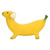 Banana Dog Sculpture Resin Funny Lovely Lightweight Banana Dog Art Decoration for Home Desktop M