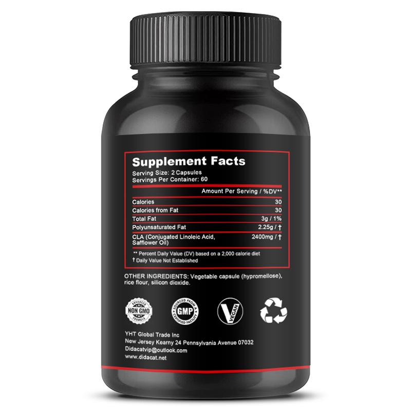 Conjugated Linoleic Acid, Safflower Oil Dietary Supplement, 120 Capsules Per Bottle