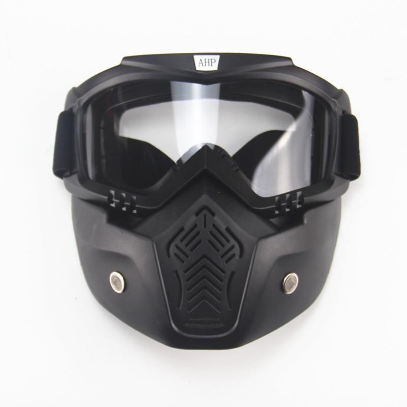Vintage-Style Motorcycle Goggles Windproof Riding Eyewear Off-Road Racing Outdoor Cycling Unisex PC Lens Swapable Frame