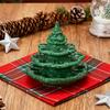 Yousheng Deviled Egg Christmas Tree Decorative Deviled Egg Platter Green Resin Xmas Tree Shape Reusable Holiday Egg Holder for Deviled Eggs Festive