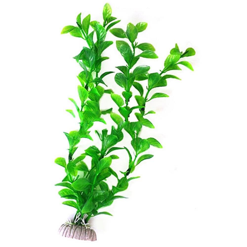 2PCS Artificial Simulation Aquatic Plant Plastic Fake Water Grass Aquarium Fish Tank