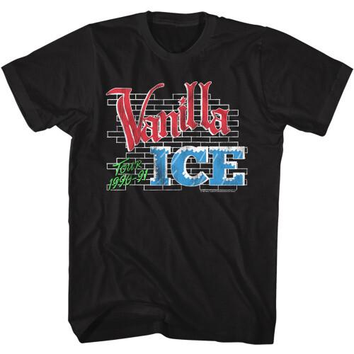Vanilla Ice Tour 1990-1991 T-Shirt - Black Unisex T-Shirt