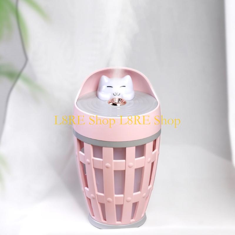 L8RE Portable 260ml Electric Air Humidifier Aroma Oil Diffuser USB Cool Mist Sprayer with Colorful Night Light for Home Car