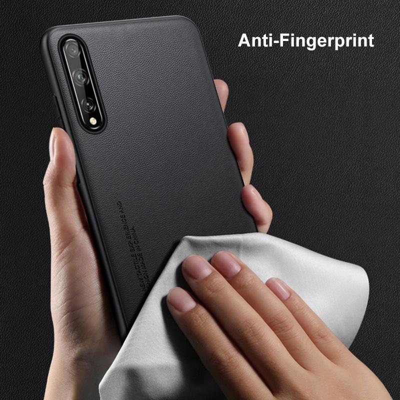 Роскошный чехол из искусственной кожи для Huawei Y8P, задняя крышка, матовый силиконовый противоударный чехол для телефона с полной защитой для Huawei P Smart S Coque