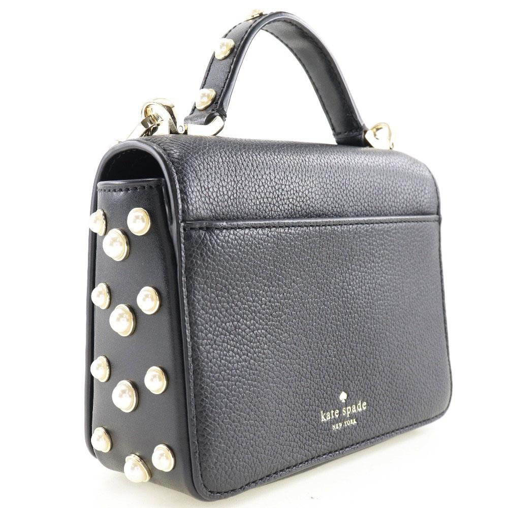 Kate Spade Сумка-кроссбоди/сумка на плечо WKRU5673-001 черная кожа/Имитация жемчуга Женская Б/У
