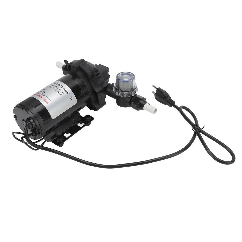 Промышленный насос давления воды 115 В Водяной диафрагменный самовсасывающий насос Вилка США для RV Яхты