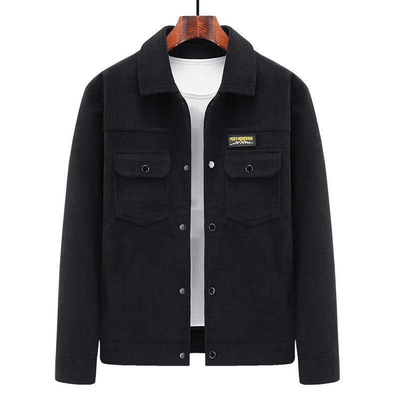 Men's Autumn New Casual Lapel Corduroy Jacket Men's Youth Coat Top