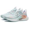 Li-Ning Comet Wan Синие флуоресцентно-оранжевые женские кроссовки AGLR044-2