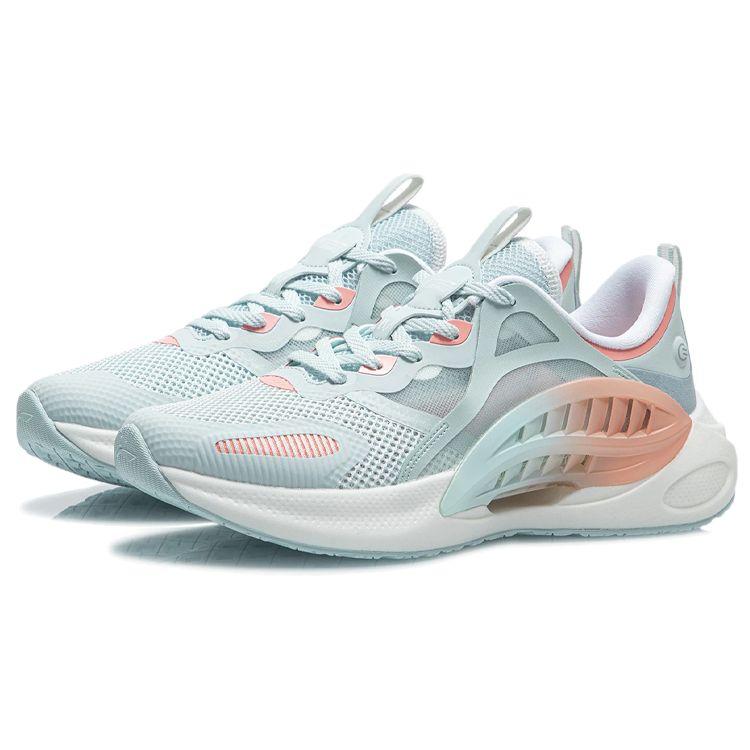 Li-Ning Comet Wan Синие флуоресцентно-оранжевые женские кроссовки AGLR044-2