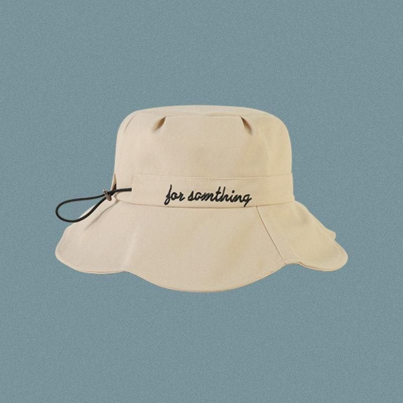 Шляпа женская корейская версия модная шляпа-ведро модная шляпа с оборками по краю от солнца японская милая универсальная шляпа от солнца