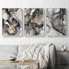 Luxury Liquid Golden Gray Marble Print Wall Art Fine Art Canvas Prints Abstract Pictures For Living Room Nordic Home Decor