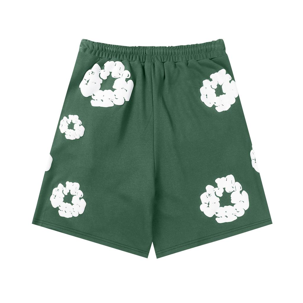 Женские и мужские повседневные шорты с принтом. Тенденция уличной моды с карманами. Повседневные брюки.