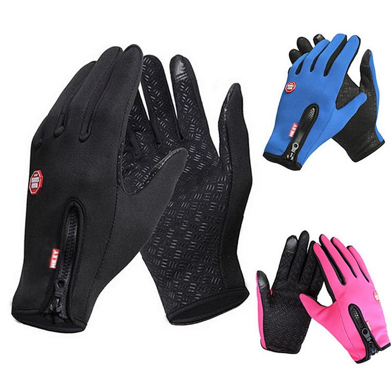 Wintertime Warm Gloves for Men For Women Hot Touchscreen Outdoor Cycling Driving Motorcycle Gloves Windproof Waterproof Non-Slip Glove