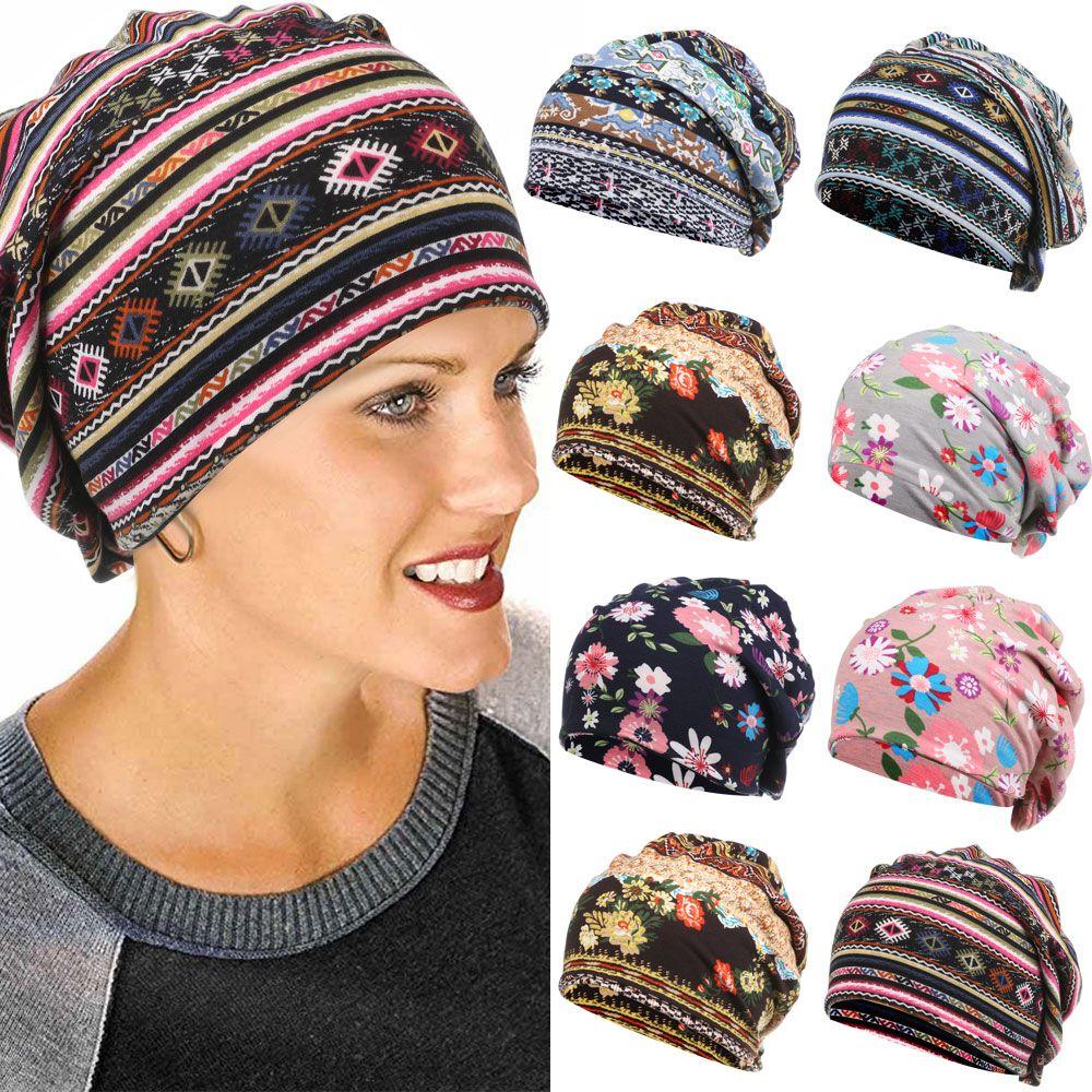 Elastic Hair Loss Headscarf Beanies Winter Warm Muslim Hijabs Women Turban Hat Chemo Hat Head Wrap
