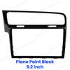 Рамка экрана MIB для VW Golf 7 MK7 Golf 7.5 MK7.5 OEM 8 дюймов/9,2 дюйма, черная рояльная панель MIB, рамка для радиоприемника, декоративная рамка