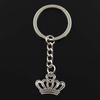 Модная Императорская королевская корона 22x18 мм кулон 30 мм брелок для ключей бронзовый серебряный цвет мужской автомобильный подарочный брелок