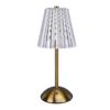 LED Cordless Crystal Table Lamp Stepless Dimmable 3 Color Temperature Touch Control USB Rechargeable
