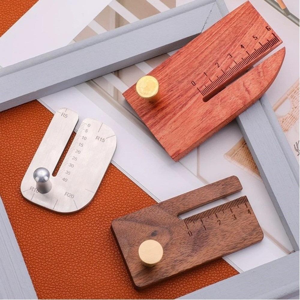 Multifunctional Wooden Leather Chopper Stainless Steel Punching Auxiliary Tool