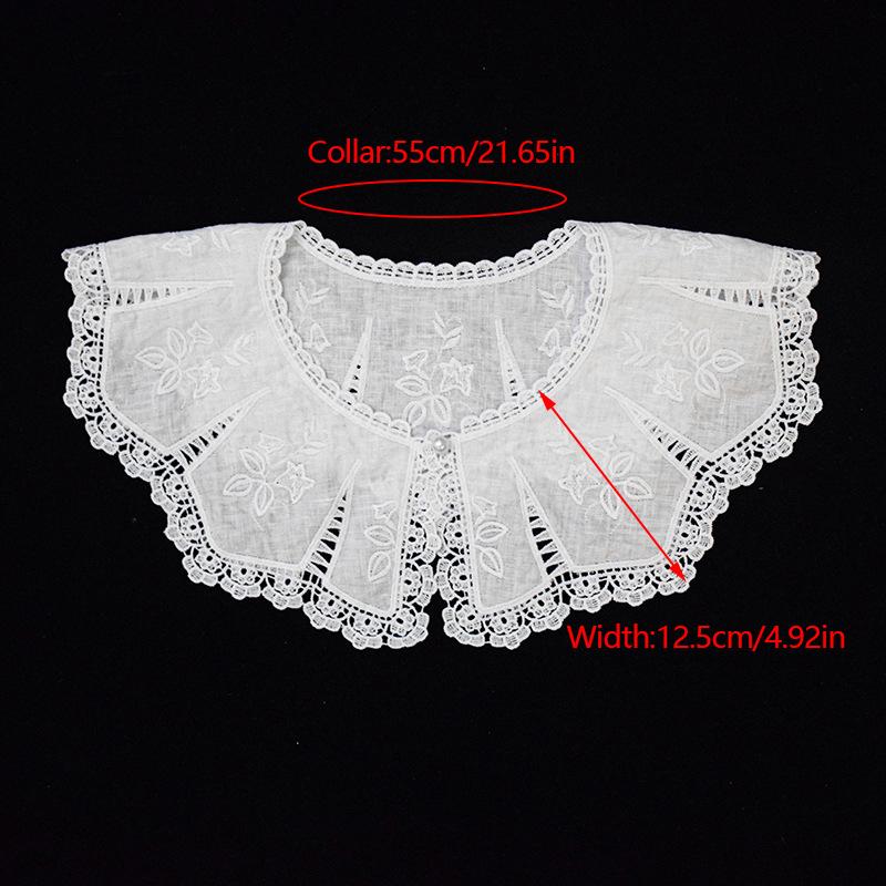 Female Cloud Shoulder Ming System False Collar Small Shawl\t Lace Shawl Peplum Openwork Collar Girl'S Accessory Hanfu