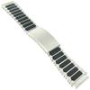 18mm Milanese Watch Band for Timex Ironman Sport Metal Silver and Black Tone Buckle Watch Band Compatible with TX485168T