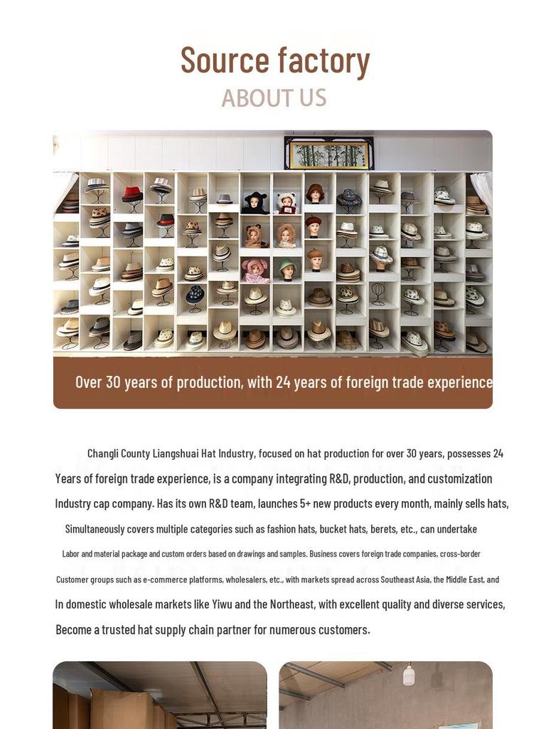 Персонализированная панама в британском стиле - Бумажная солома, Печать логотипа, Идеально для выступлений