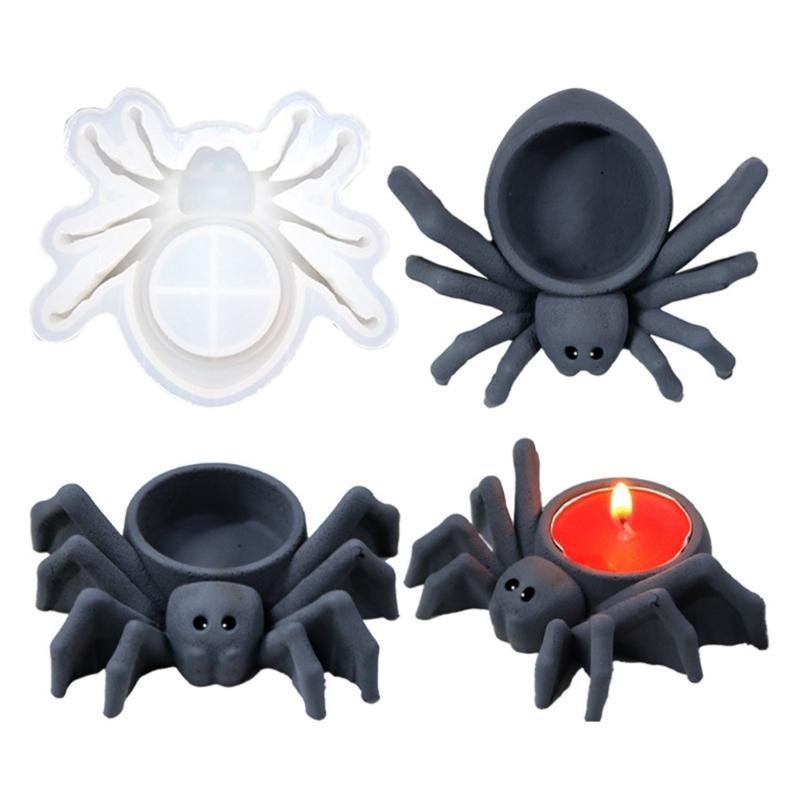 Большие пауки, подсвечник, смоляные формы, лоток, силиконовые формы для литья из эпоксидной смолы, формы для подсвечников, ювелирных изделий