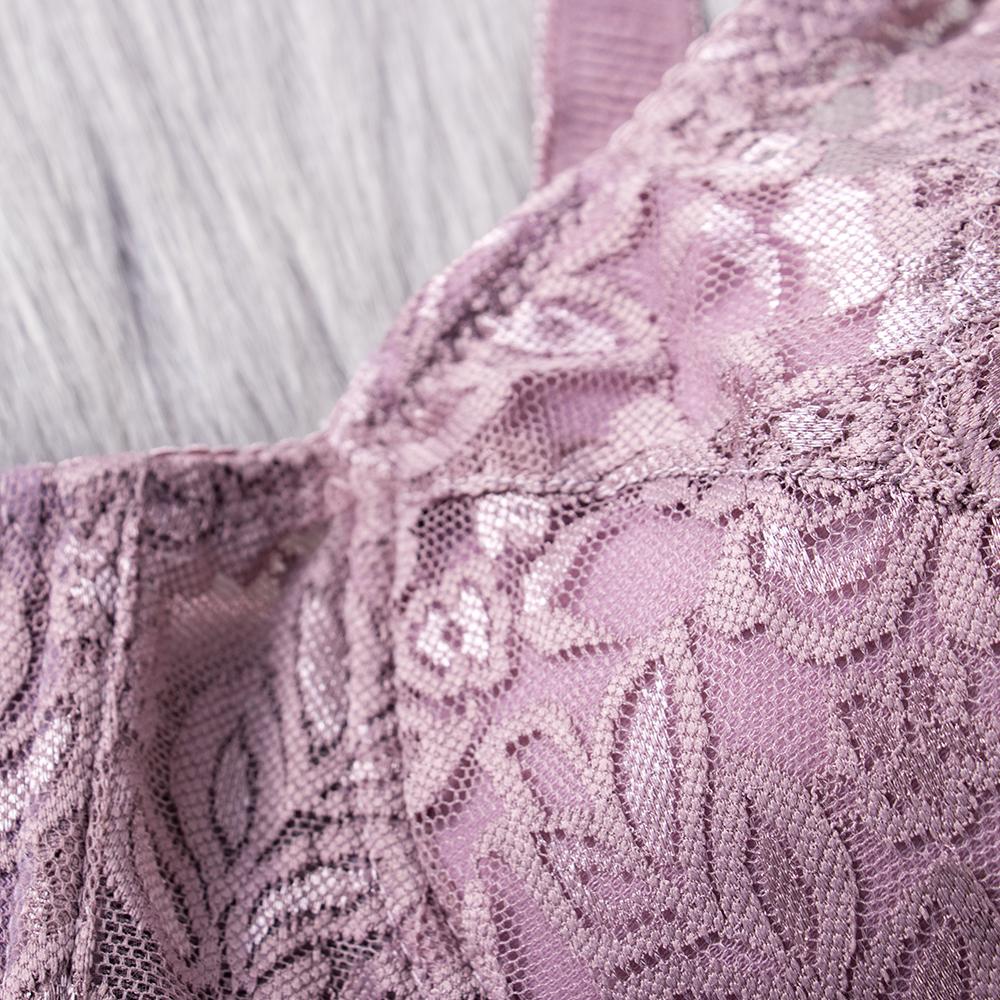 Женское нижнее белье больших размеров, модное стальное кольцо, бюстгальтер большого размера, кружевной тонкий бюстгальтер с цветочным принтом, удобный однотонный бюстгальтер в сборе