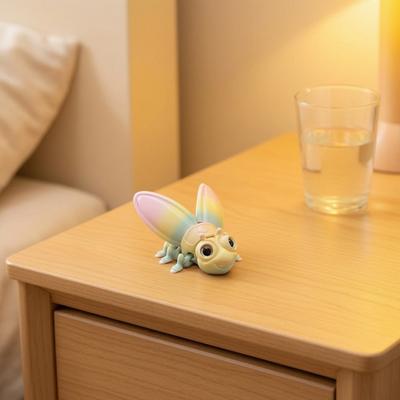 Уникальный Киберпанк Коллекционный Магнит Украшение Светлячок с Подвижными Сочленениями, 3D Печатный PLA Мультяшная Игрушка-Антистресс для Досуга Фигурка Животного, Милый Стресс