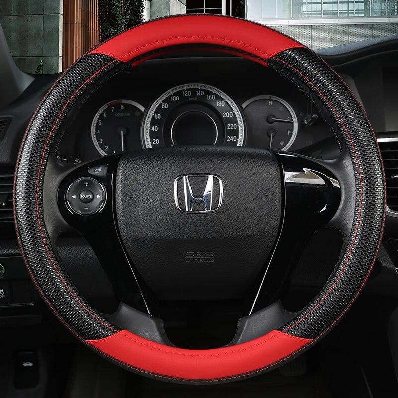 Чехол на руль автомобиля из искусственной кожи для Honda Accord 9 2013-2017 Crosstour 2013-2015 Odyssey 2013 2014 2015 Автоаксессуары