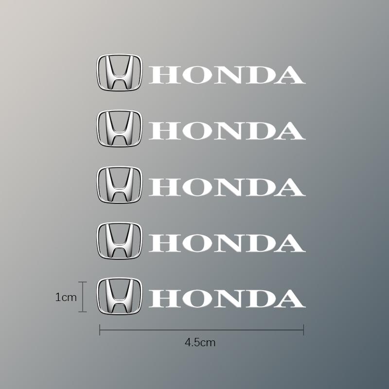 WDM2 PU Car Emblem Stickers Auto Interior Decoration Decal For Honda Civic Accord Crosstour Spirior Odyssey Avancier UR-V Sienna