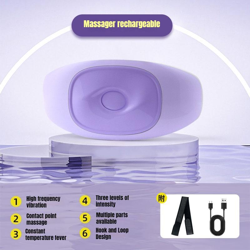 Беспроводной вибрационный массажер для талии и живота с горячим компрессом, массажер для ленивого похудения тела, согревающий живот, формирующий, вибрационный массаж