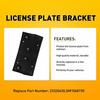 Front License Plate Bracket Tag Holder For Chevrolet Equinox 2018 19   K