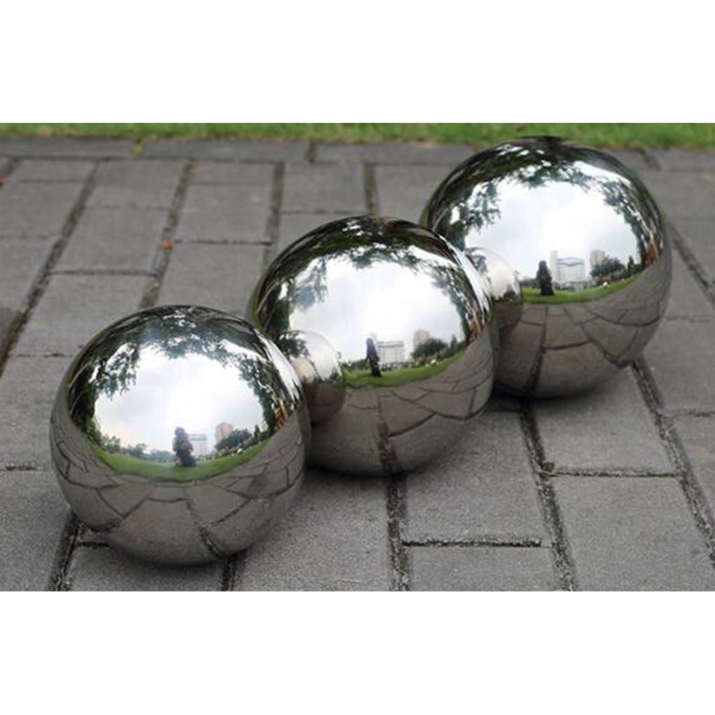 Gazing Balls Stainless Steel Chrome Hollow Ball Garden Reflective Mirror Lightweight decor
