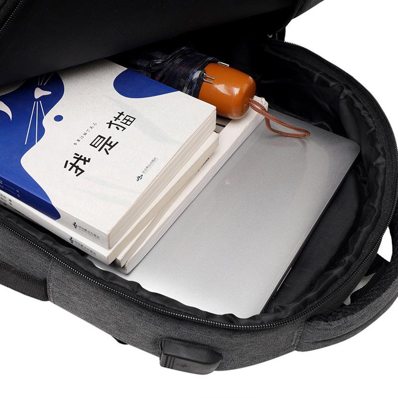 Новый унисекс однотонный водонепроницаемый и дышащий деловой модный повседневный универсальный рюкзак для повседневного использования