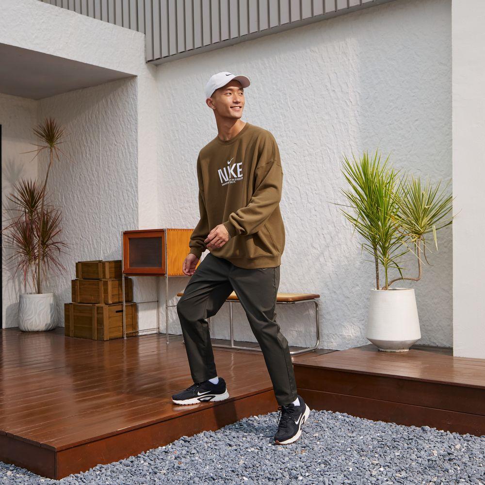 Men's Sweatshirt Nike Club AS M NK FT OS CREW GCEL Sweatshirt Men's Brown