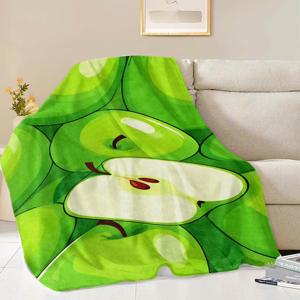 Fruits Oranges Lemons Grapefruits  Printed Blanket Soft Fleece Warm Flannel Life Throw Blankets for Sofa Bedding Quilt