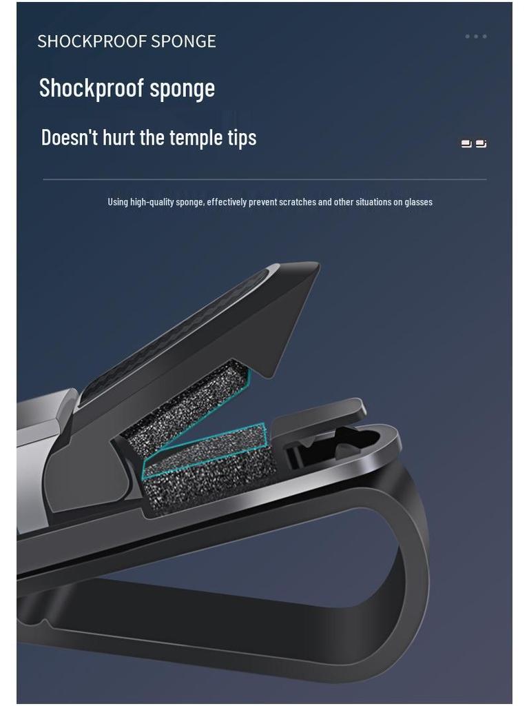 Многофункциональный держатель для солнцезащитных очков и клипса на солнцезащитный козырек