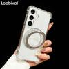 Чехол-подставка с вращением на 360° для Samsung Galaxy S25 S26 Ultra S24 S23 FE S22 Plus A15 A35 A55, бампер с подушкой безопасности, магнитная крышка