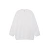 Li Ning Solid Color Casual Crew Neck Pullover Sweater Women Sweater White AMBR062-1