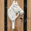 WTEMPO Чугунные крючки в ретро-стиле в форме лошади, настенные декоративные крючки, бытовые крючки для одежды и шляп, для использования на улице и в помещении, для двора, сада, фермы, виллы