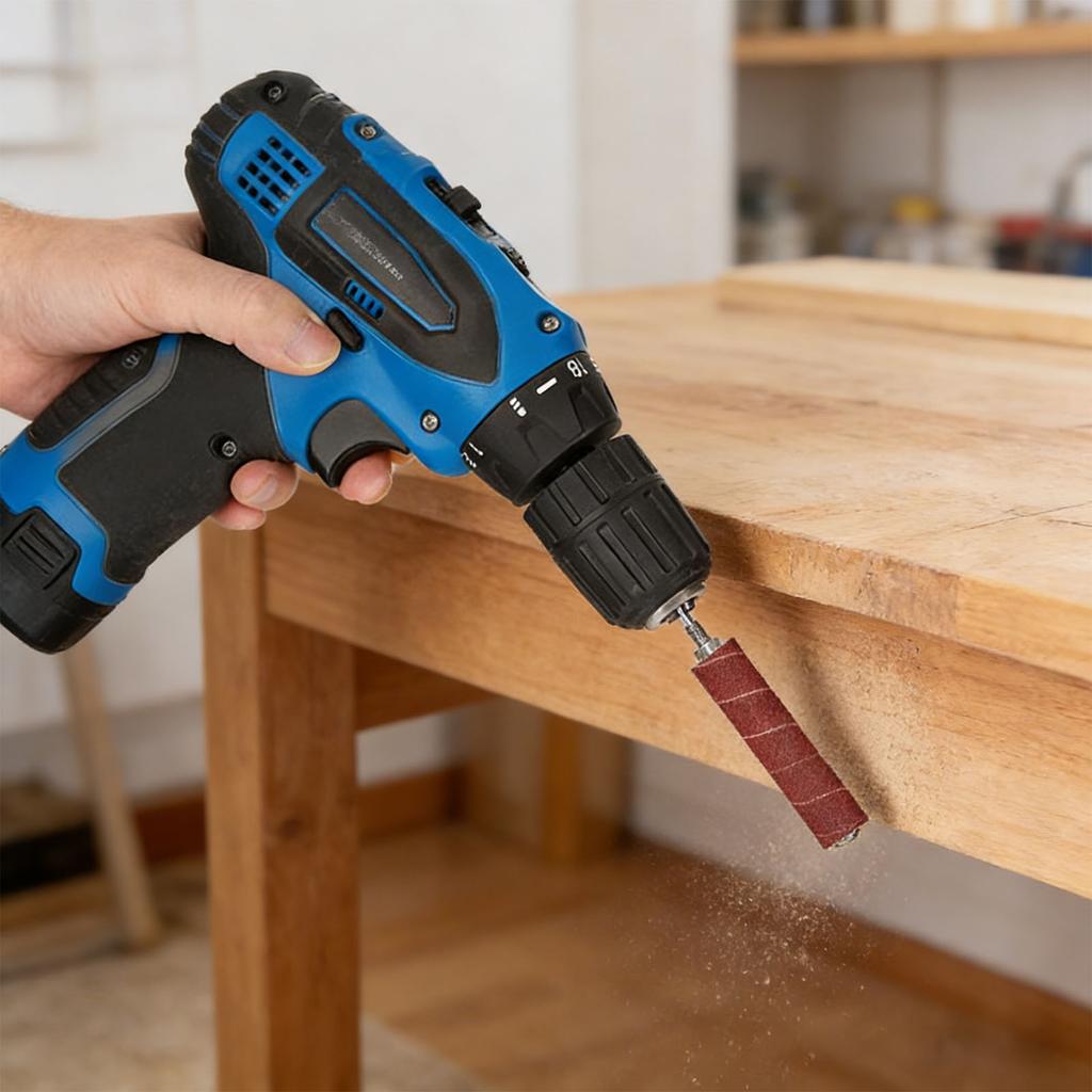 Sanding   Kit   1/4in Shank 1/2in 3/4in 1in 1-1/2in Sanding  s and 80 120 Grit Sleeves for Rotating Tool Electric Drill