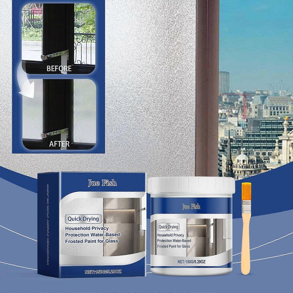 Limited time!!Jue-Fish Glass Water-Based Matte Paint, Waterproof And Sun-Resistant Paint For Renovation, Maintenance, Coverage, And Application On Fro