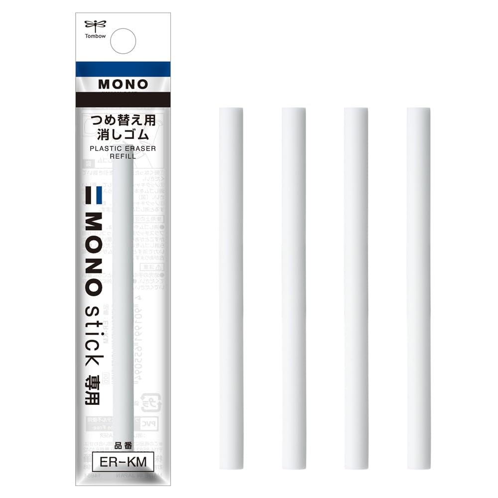 Tombow MONO stick Pen-Style Eraser Refills, 5-Pack (ER-KM x 5P) JCA-511AZ
