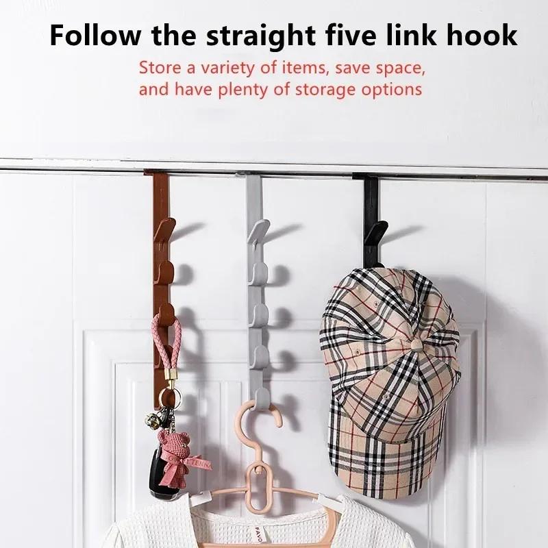1 шт. Крючок-вешалка для двери из нержавеющей стали, двойной S-образный крючок для хранения для ванной комнаты, кухни, стены, органайзер для двери, настенные крючки