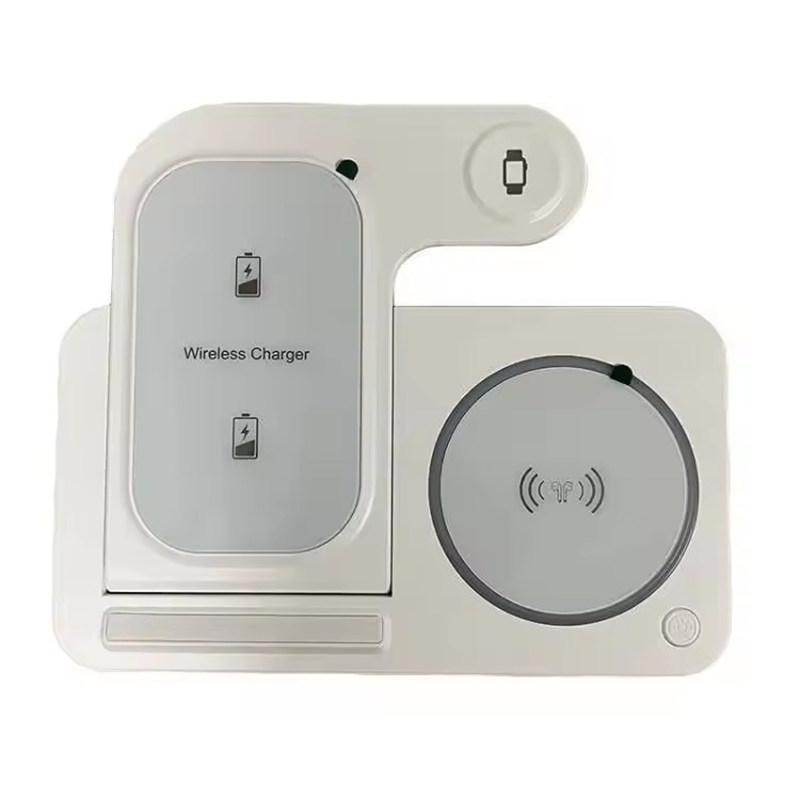 30W LED Fast Wireless Charger Stand 3 In 1 Foldable Charging Station for iPhone17 16 15 14 13 12 11 Apple Watch 9 8 7 6 5 Airpods Pro