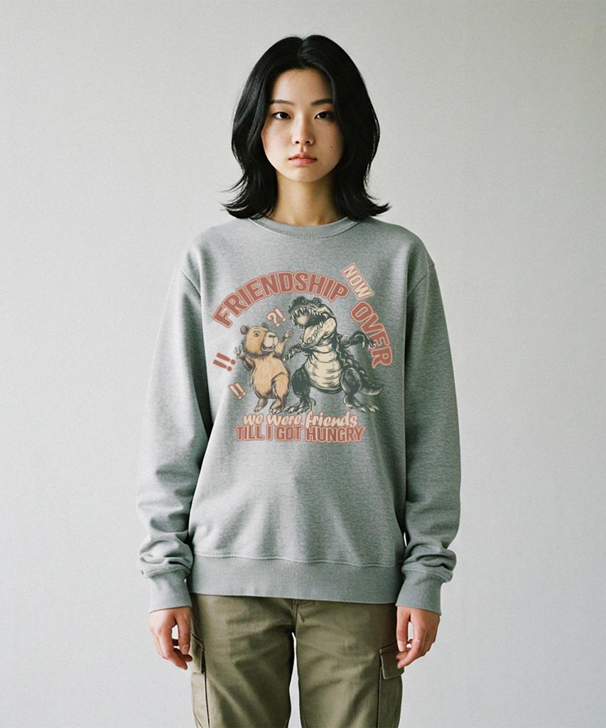 DRIFTOUT Capybara Friendship Is Over Sweatshirt (3 Colors)